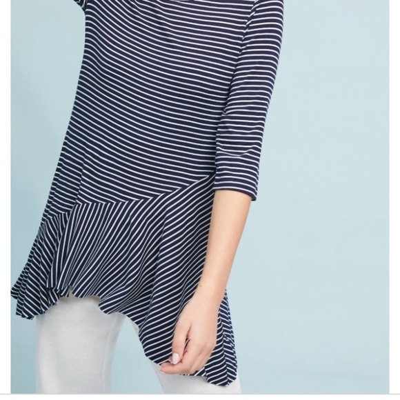 ANTHROPOLOGIE Striped Top Tunic Watson New Women’s - Picture 6 of 7